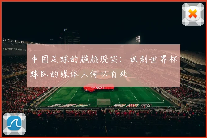 中国足球的尴尬现实：讽刺世界杯球队的媒体人何以自处